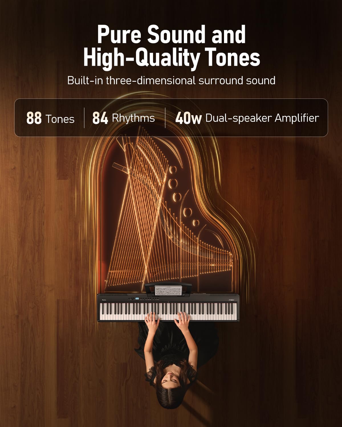 Folding 88-Key Weighted Digital Piano U366419