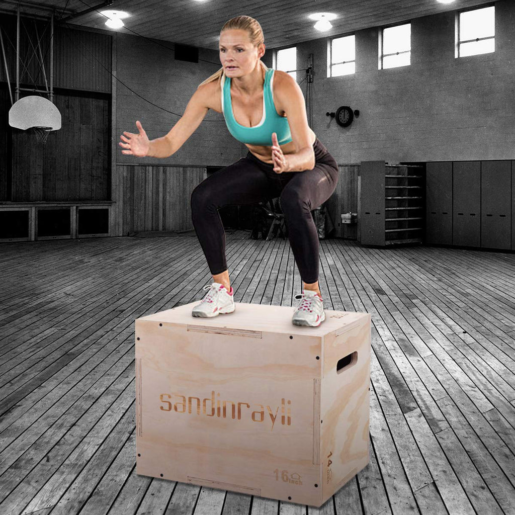 3-in-1 Wooden Plyo Jump Box J79256