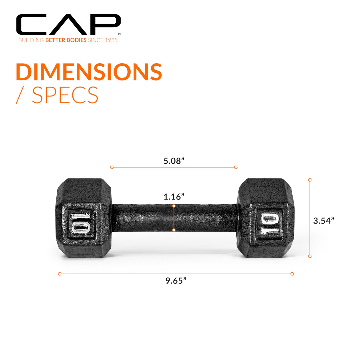 Cast Iron Hex Dumbbell Q39456
