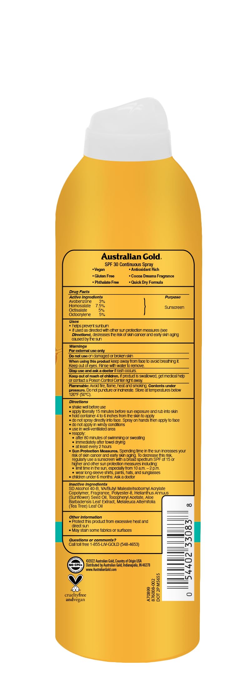 SPF 30 Continuous Spray Sunscreen Q384717