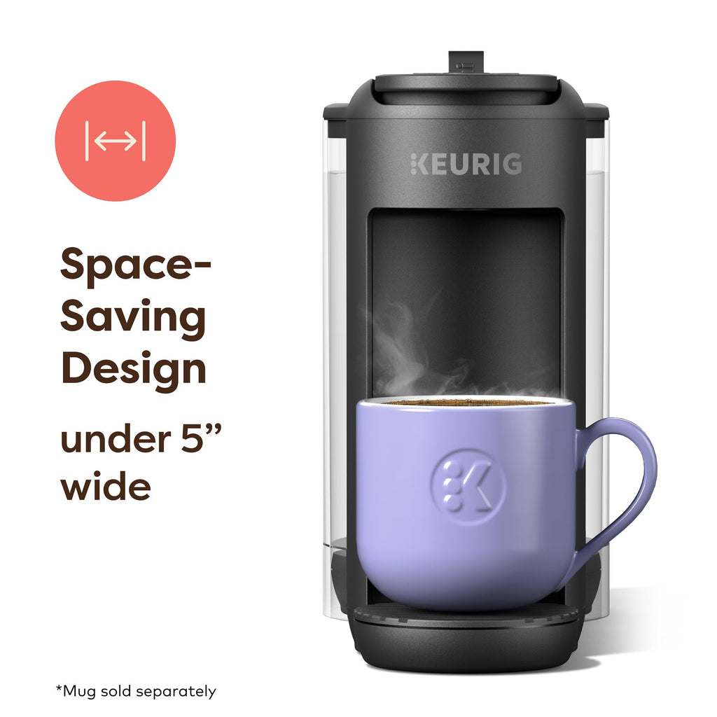 Single-Serve K-Cup Pod Coffee Maker, 3 Cup Sizes, 50 oz Removable Reservoir, Matte Black B685157