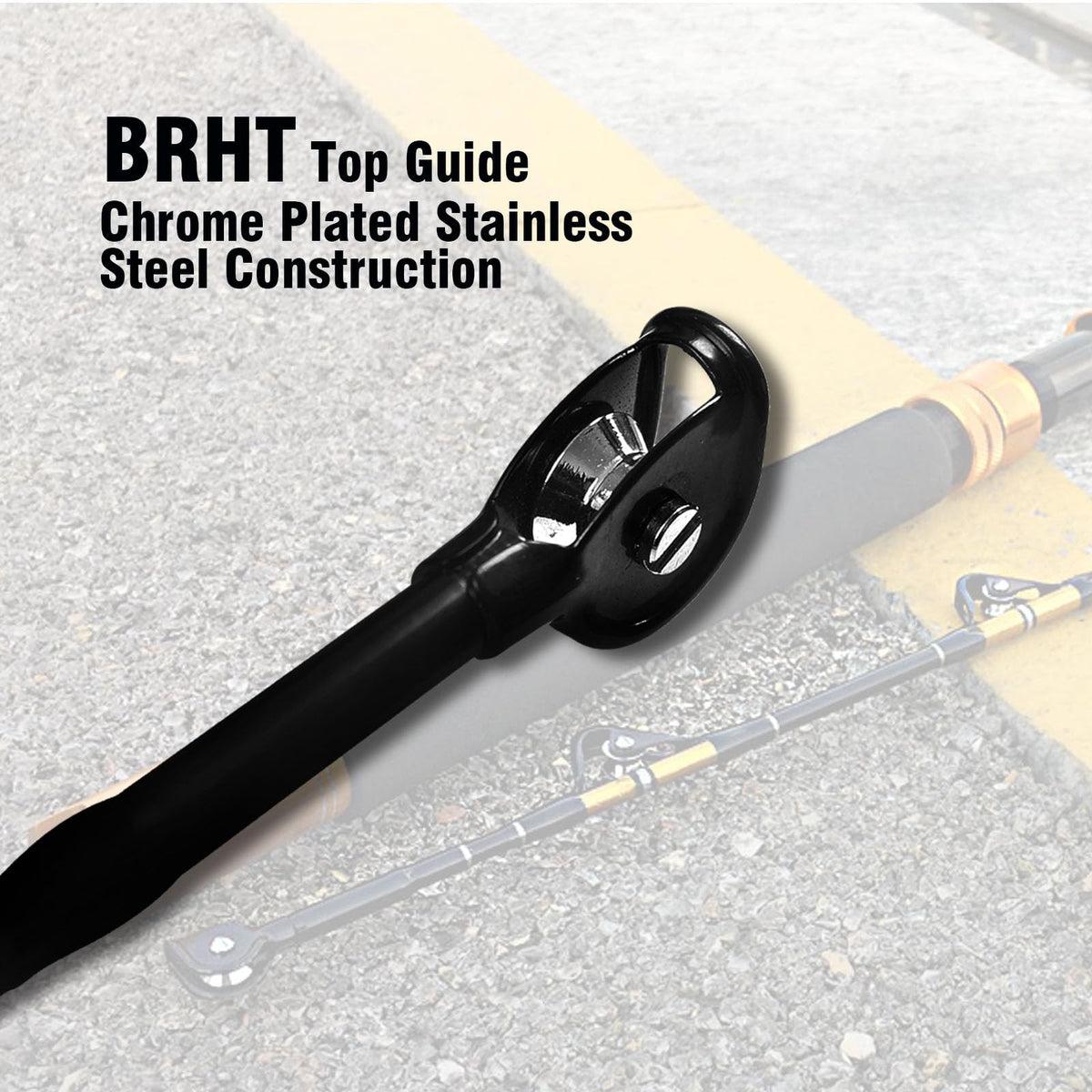 Heavy Trolling Rod Conventional Boat Fishing Pole B5300