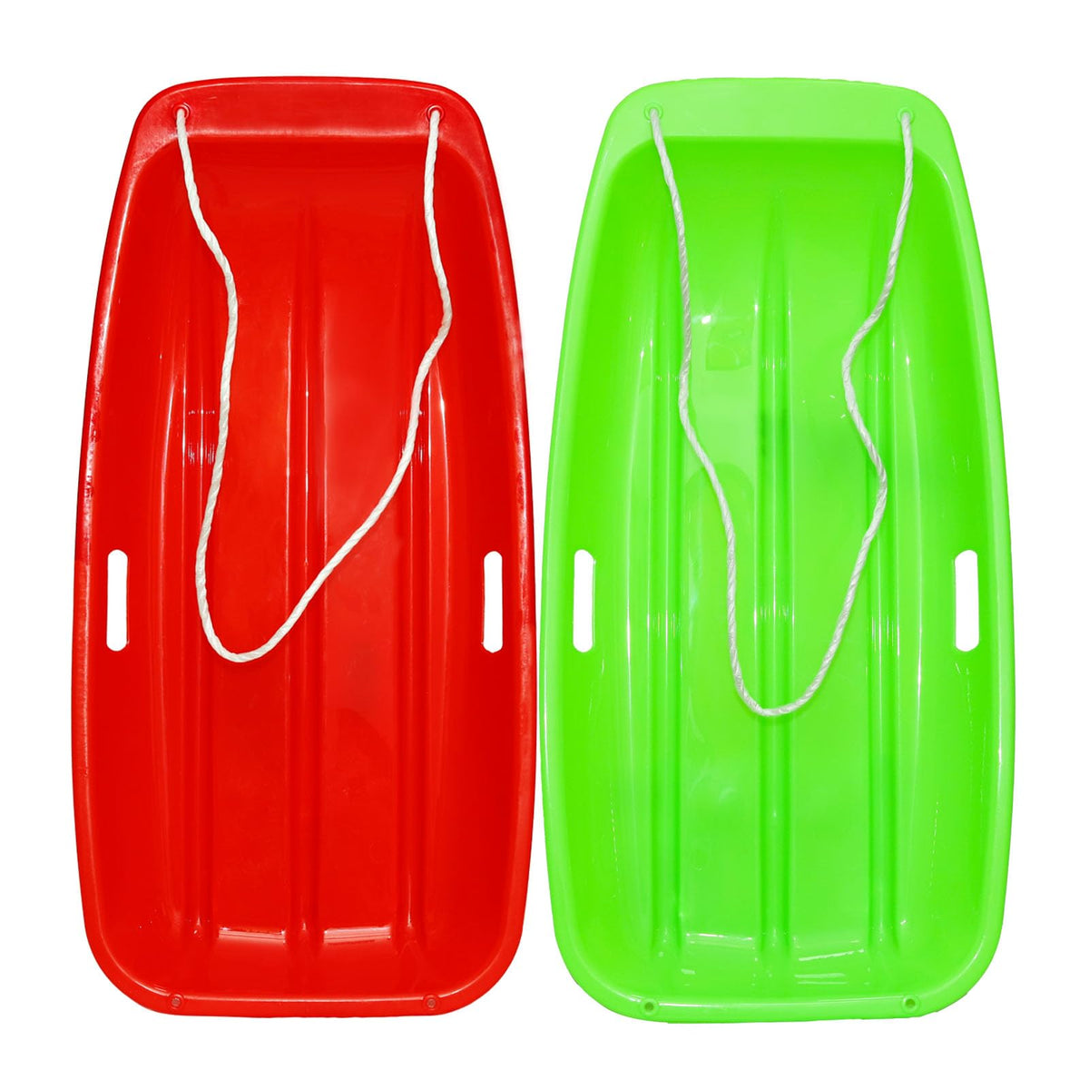 Plastic Toboggan Snow Sled with Pull Rope & Handles 35 Inch X450