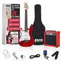 Left Hand 36 Inch 3/4 Size Electric Guitar Kit Red V6135