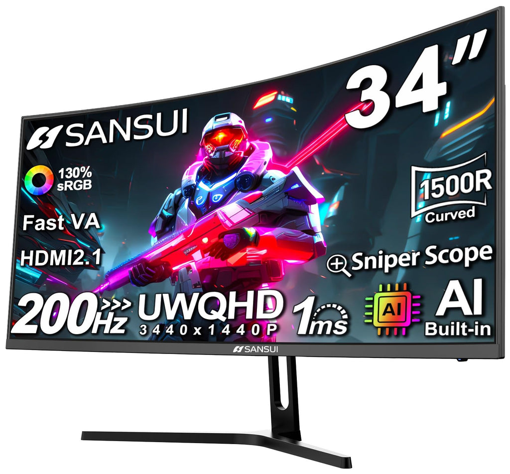 34-Inch Curved Ultrawide Gaming Monitor M36814