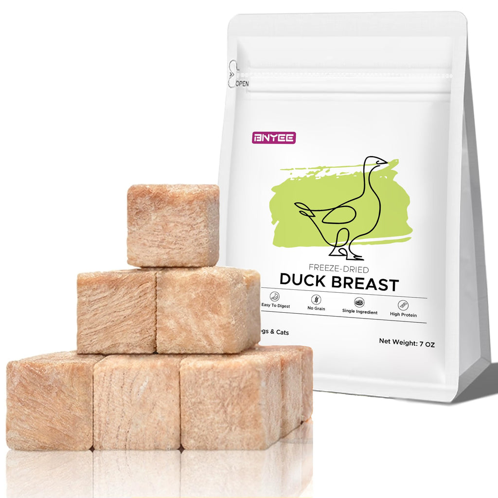 7 OZ Freeze Dried Duck Breast Dog Cat Treats E345335