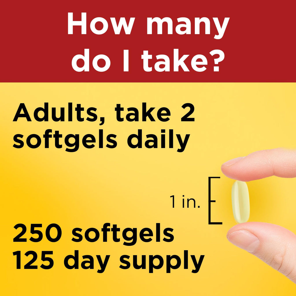Fish Oil Omega 3 Supplements 1000mg Softgels P57831