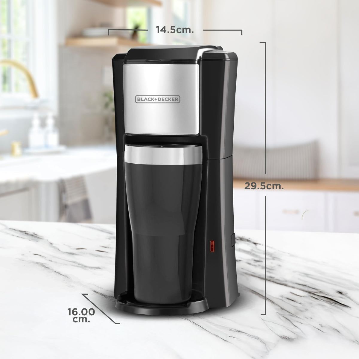 Black Single Serve Coffeemaker T456642