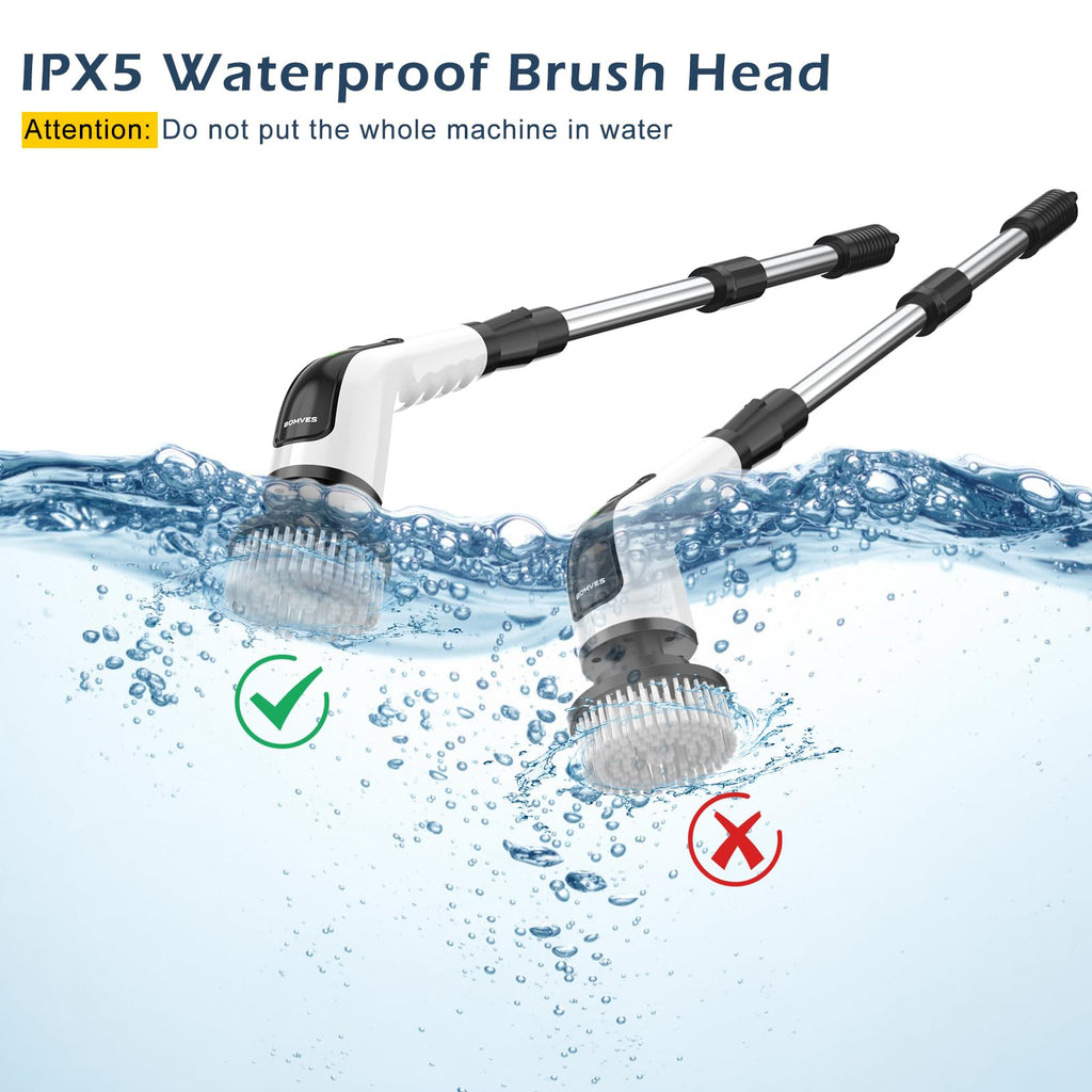 Electric Spin Scrubber with Long Handle E839144