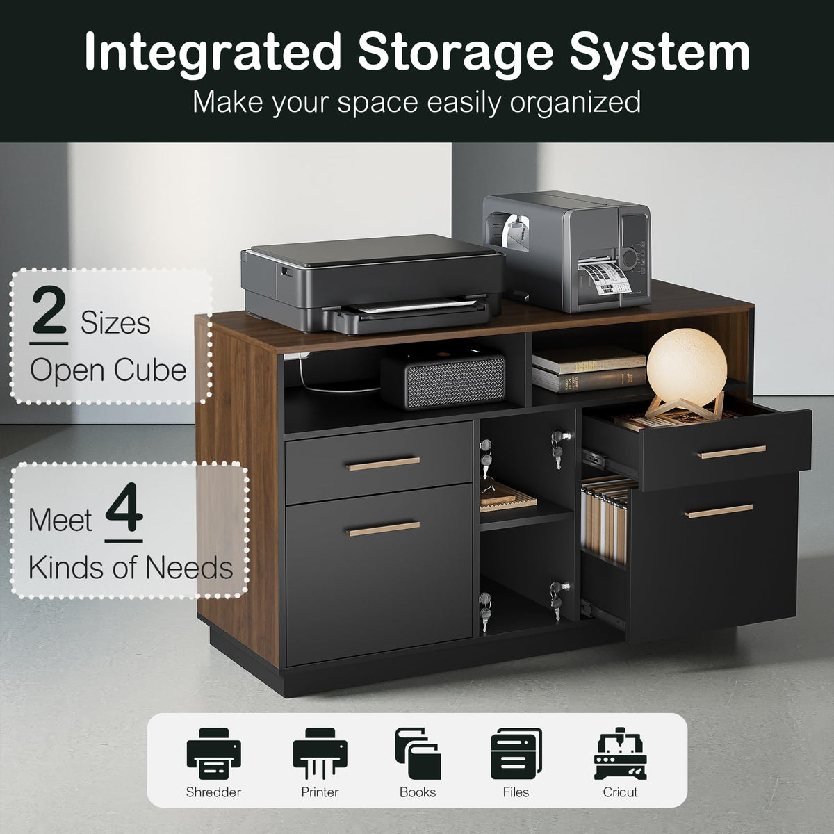 4 Drawer File Cabinet with Lock D689