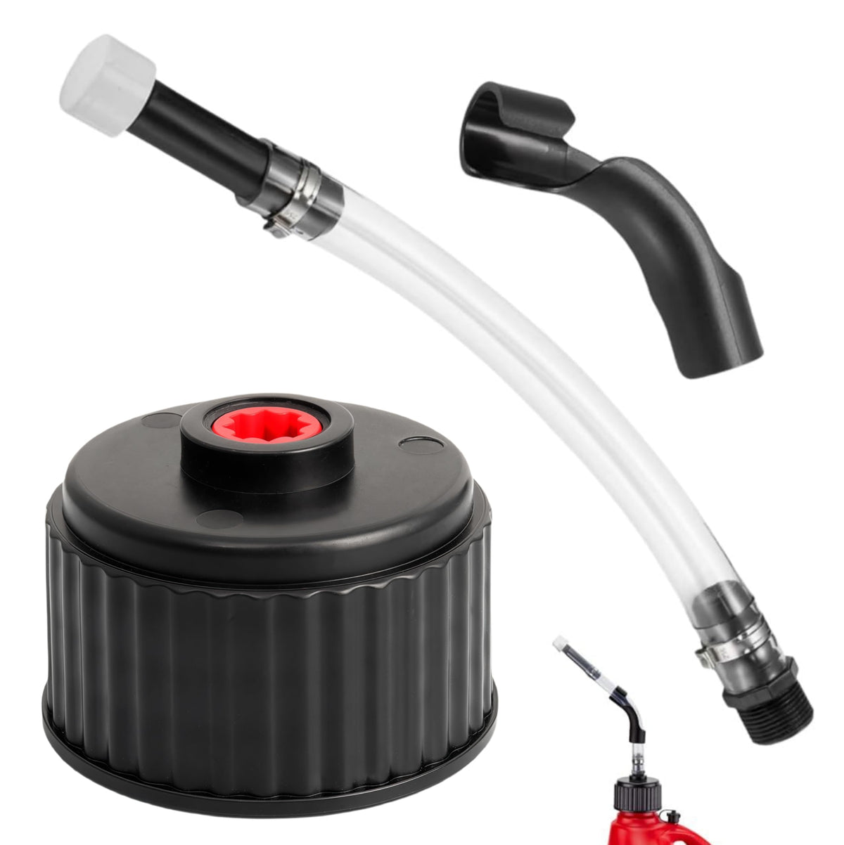 Fuel Jug Hose and Hose Benders, Gas Can Cap R197224