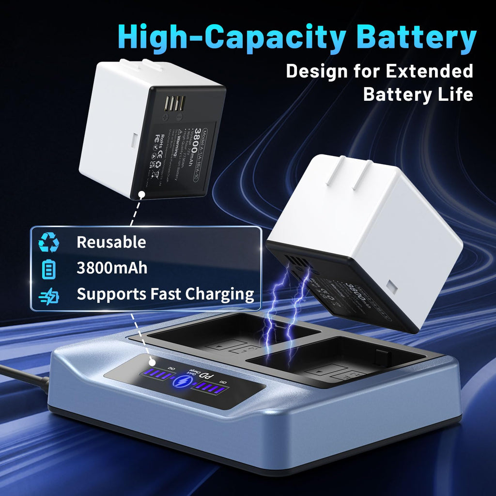 3800mAh Rechargeable Lithium Battery with Charger Station R13629