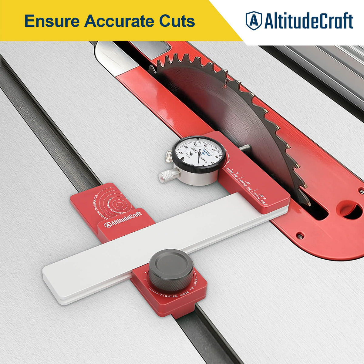 Table Saw Alignment Gauge with 0.001-Inch Dial Indicator N345464
