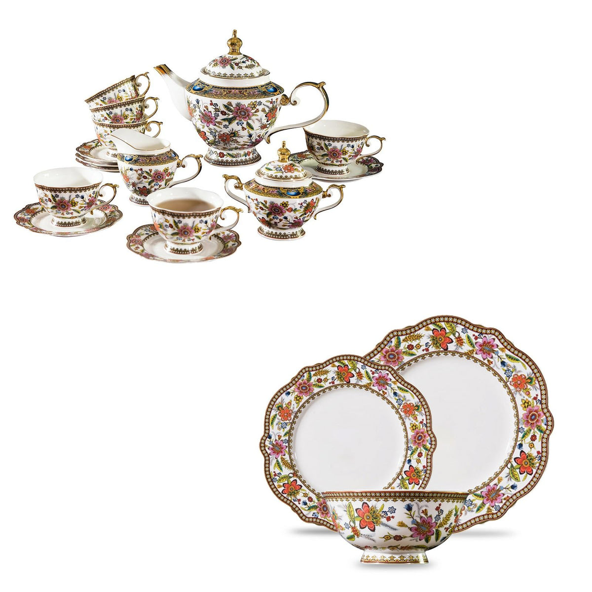 Bone China Tea Set for 6 O97428