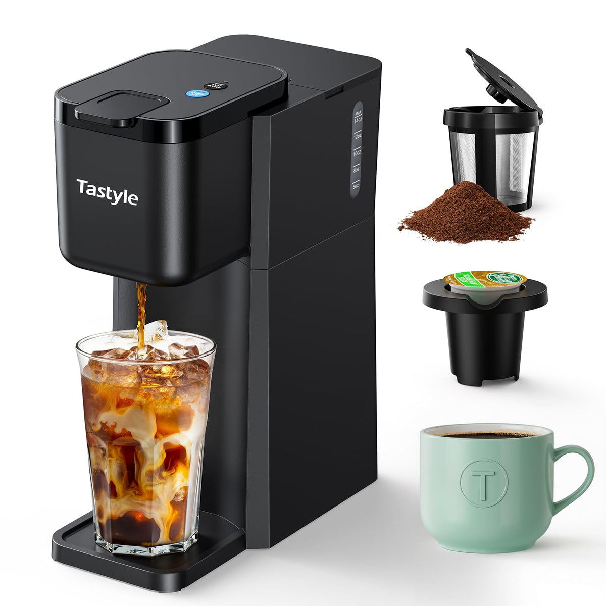 Mini Single Serve Hot and Iced Coffee Maker S62148