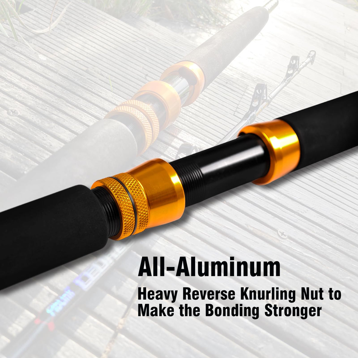 Heavy Trolling Rod Conventional Boat Fishing Pole B5300