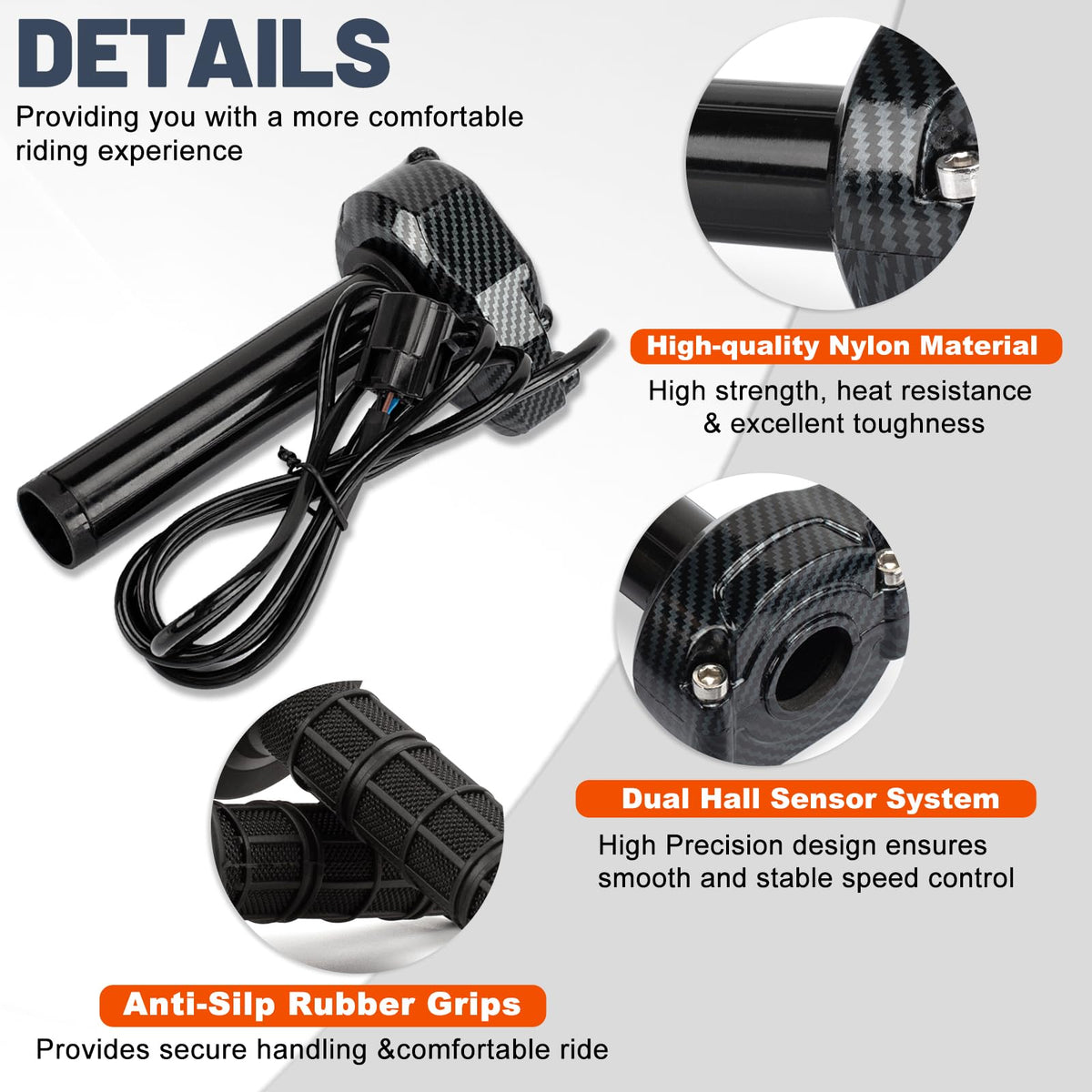 Waterproof Twist Throttle Kit for Electric Dirt Bike I1315