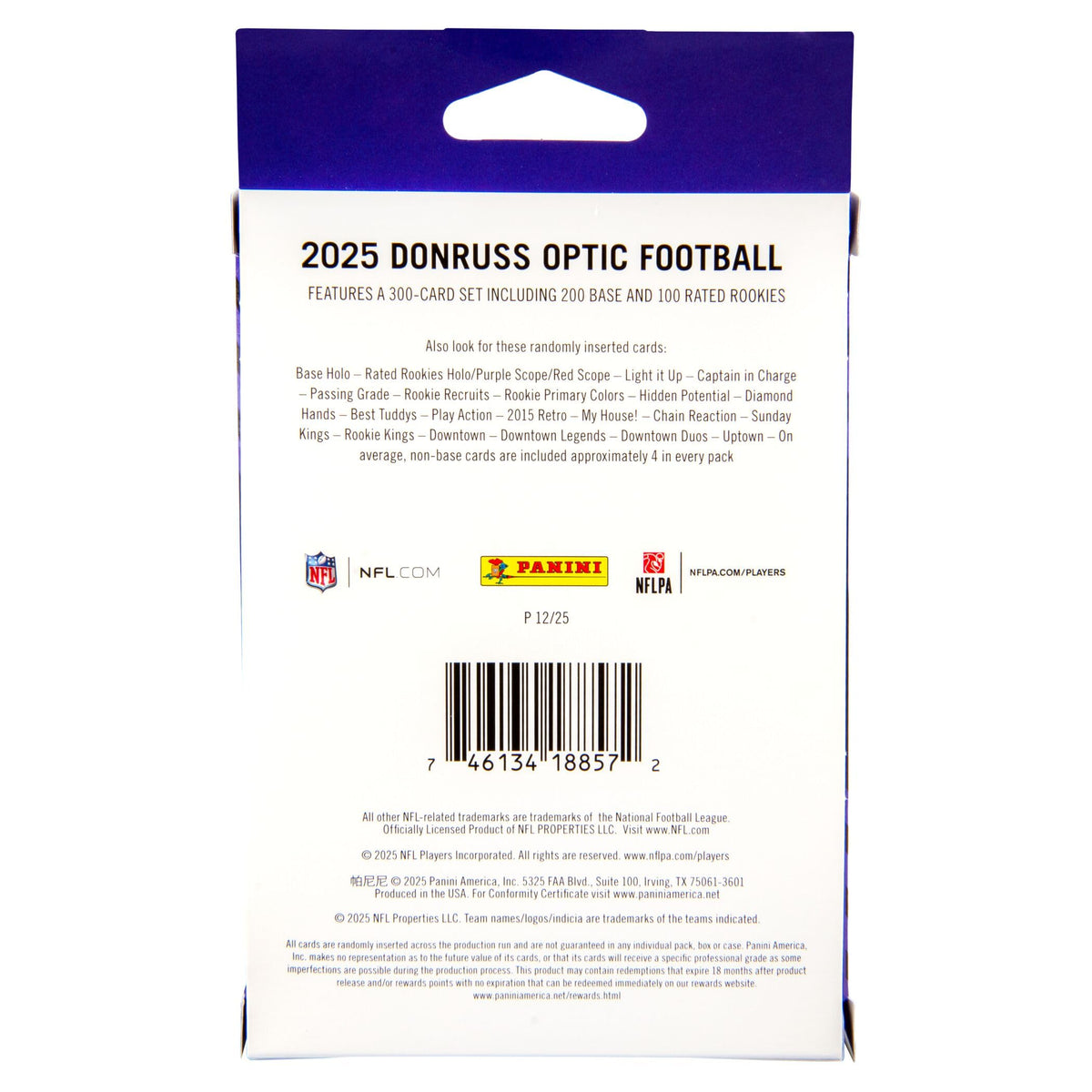 Football Trading Cards Hanger Box Q8463