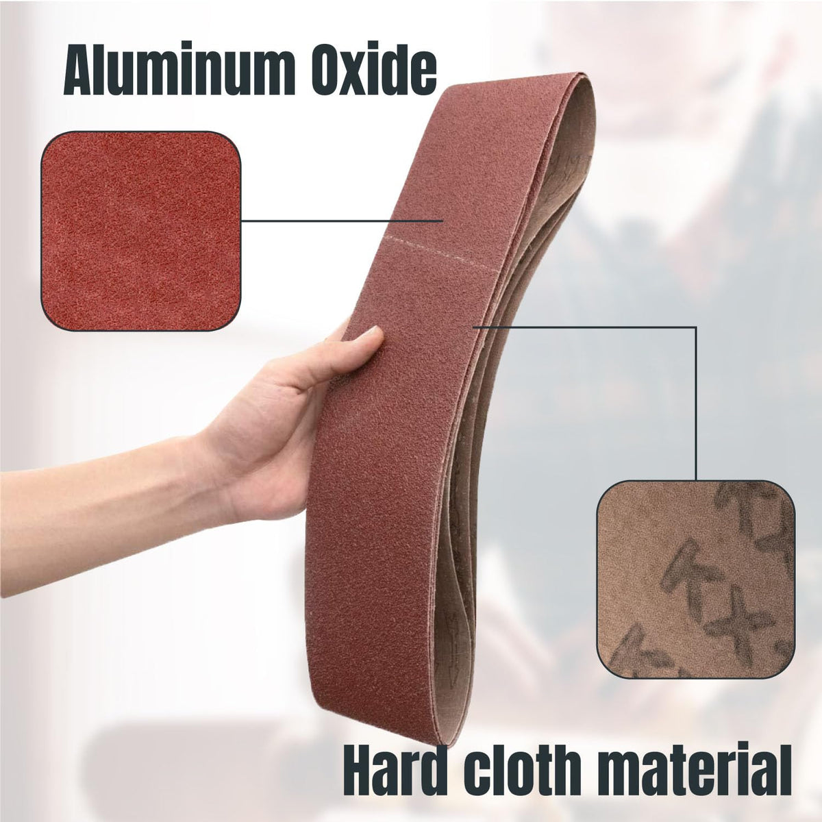 4 x 36 Inch 30pk Aluminum Oxide Sanding Belts T4795