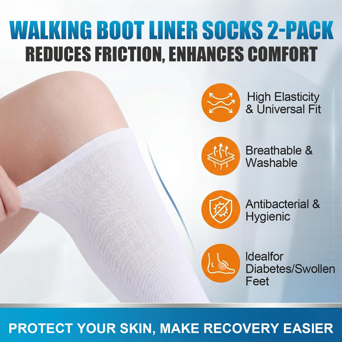 Inflatable Walker Fracture Boot with Replacement Sock Liner (Medium) N677