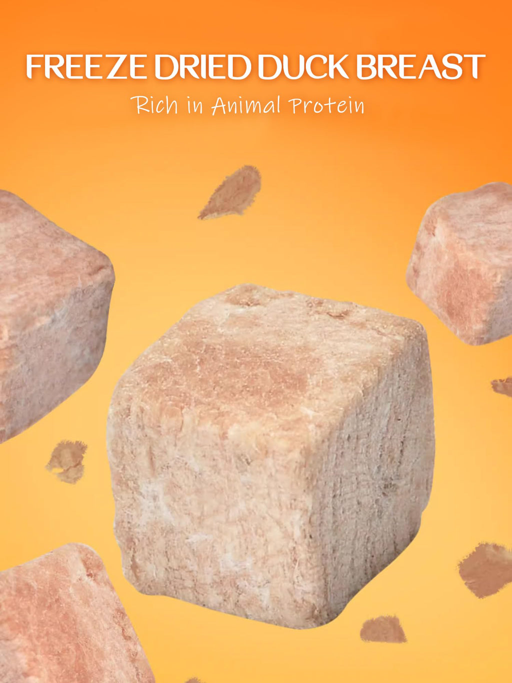 7 OZ Freeze Dried Duck Breast Dog Cat Treats E345335
