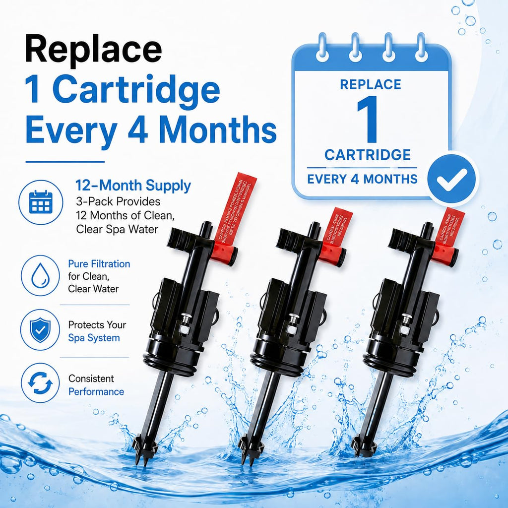 Salt Cartridge Replacement for Spas & Hot Tubs, 3 Pack Z763705