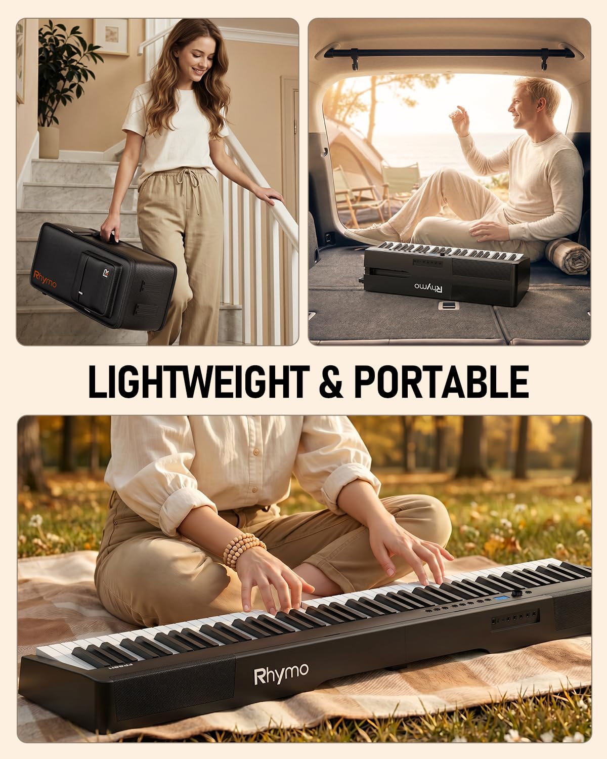 Folding 88-Key Weighted Digital Piano U366419
