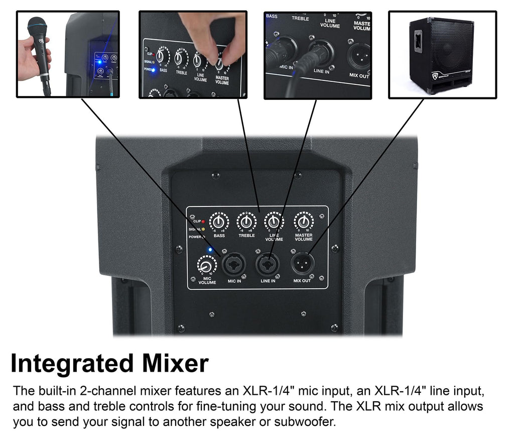12" Powered DJ PA Speaker with Stand T58599