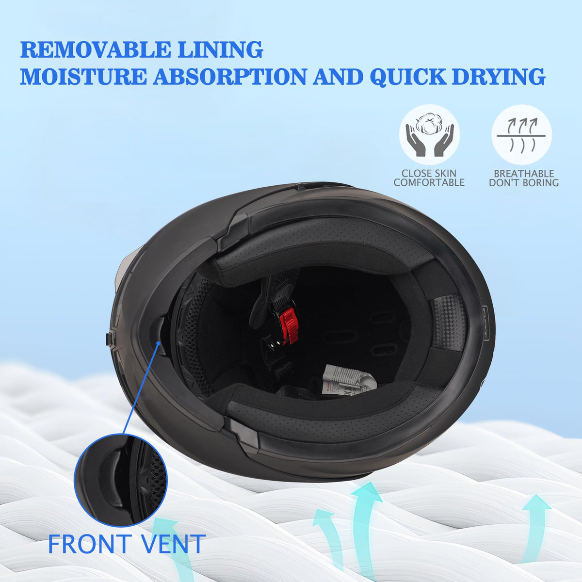 Bluetooth Modular Motorcycle Helmet DOT Approved Dual Visor W16684