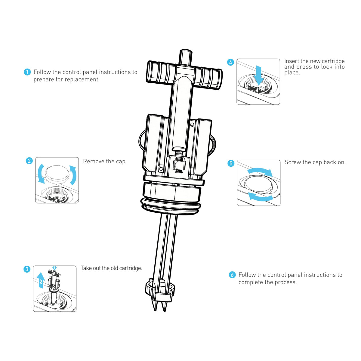 Salt Cartridge Replacement for Spas & Hot Tubs, 3 Pack Z763705