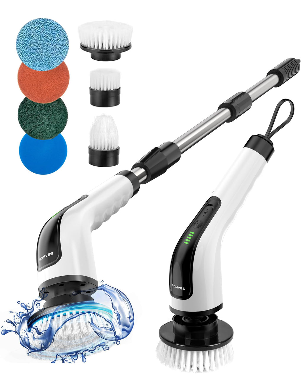 Electric Spin Scrubber with Long Handle E839144