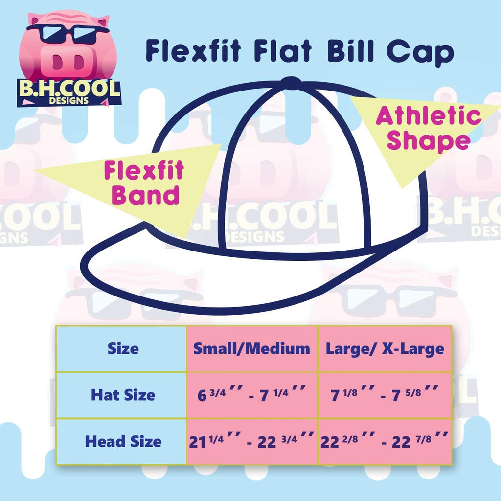 Flat Bill Fitted Hat B746905