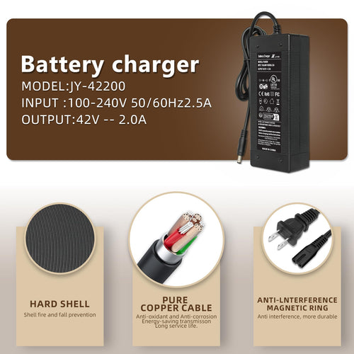 36V-42V 2A Electric Scooter Charger V886