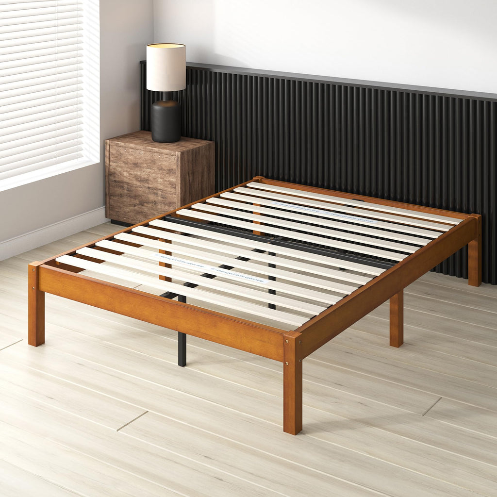 14 Inch Bamboo Platform Bed Frame, Queen E9743