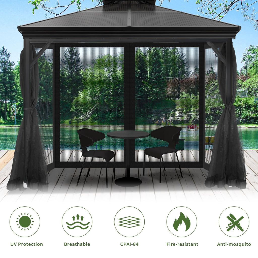 10' x 10' Pop Up Canopy Tent Replacement Mosquito Netting T6901