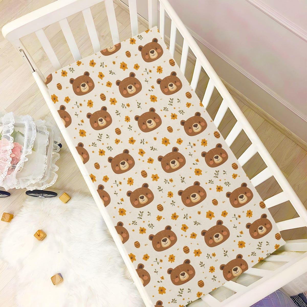 Soft Breathable Microfiber Crib Sheet I85733