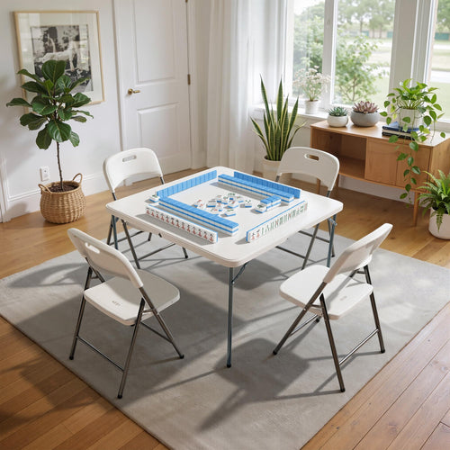 3 ft Square Folding Card Table with Carrying Handle C265