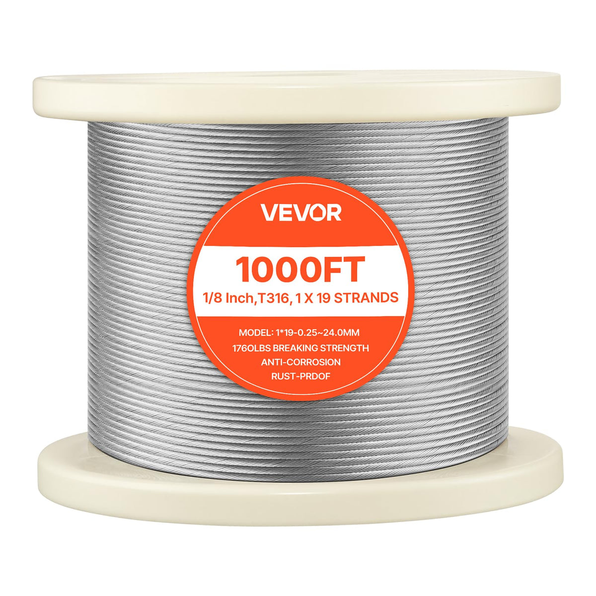 1/8 Inch 316 Stainless Steel Wire Rope M8166