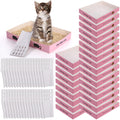 60 Pcs Disposable Cat Litter Boxes with Scoops G645776