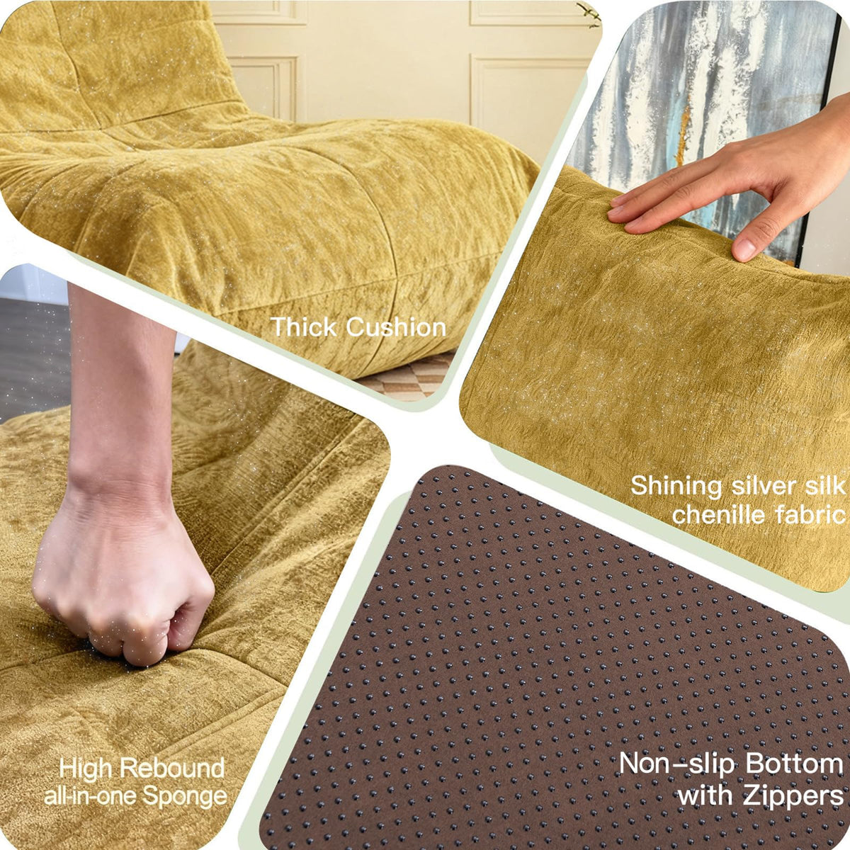 Large Bean Bag Chairs with Filler M634018