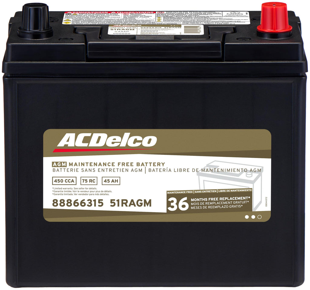 AGM BCI Group 51R Car Battery D259402