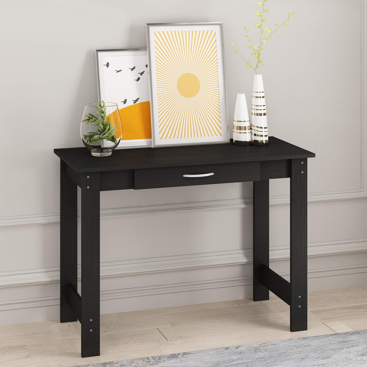 Black Writing Desk with Drawer I59046