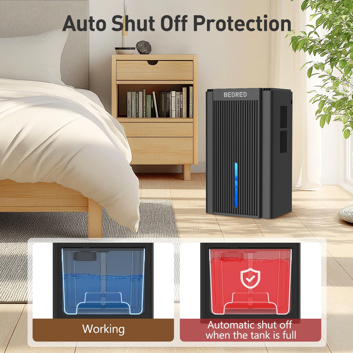 95OZ Dehumidifier with Auto Shut Off Black W717