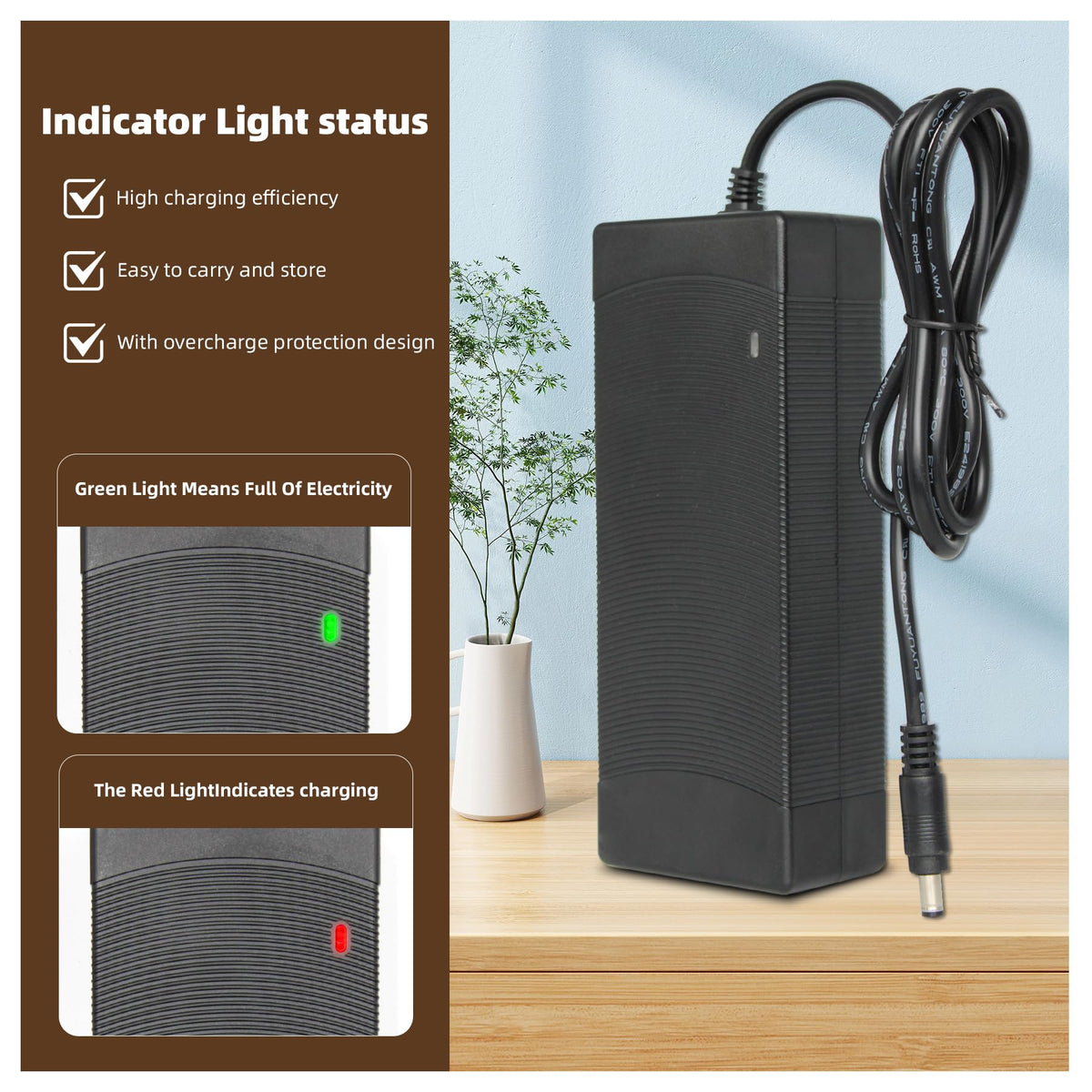 36V-42V 2A Electric Scooter Charger V886
