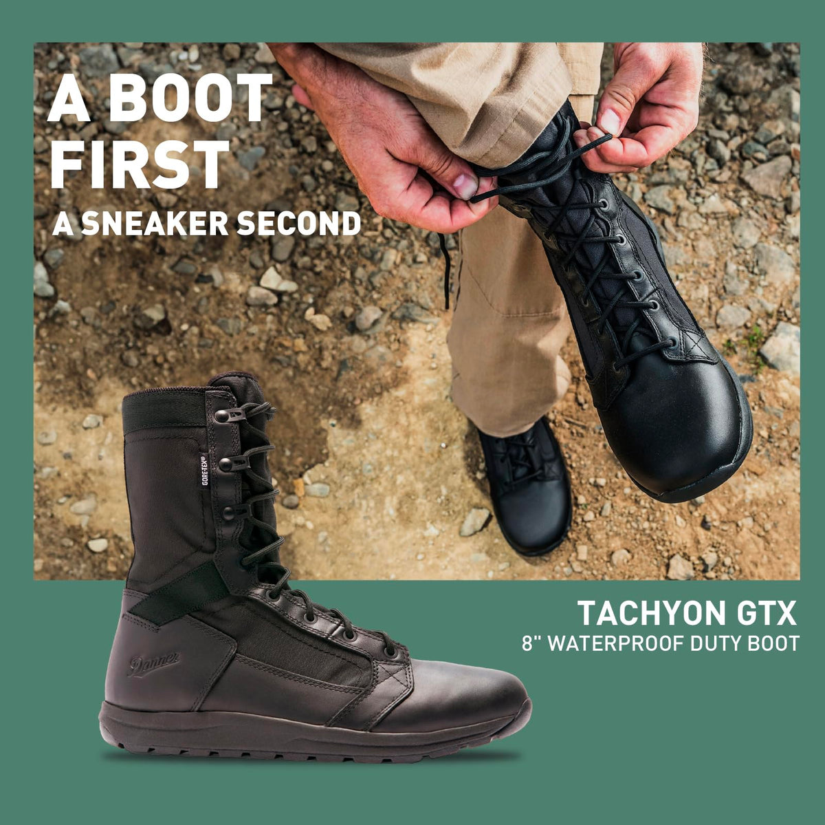 Black Waterproof Tactical Boots F10544