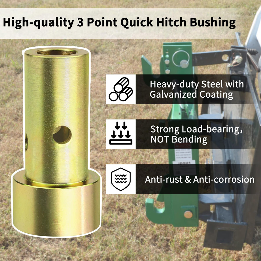 Quick Hitch Adapter Bushing Set with Top Link Bushings, 2 Pair, Gold F9237