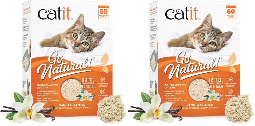 Pea Husk Clumping Cat Litter 12.3 lb Pack of 2 X310