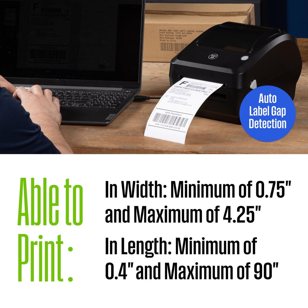 Thermal Shipping Label Printer USB 4x6 Commercial Grade Desktop Label Printer D777
