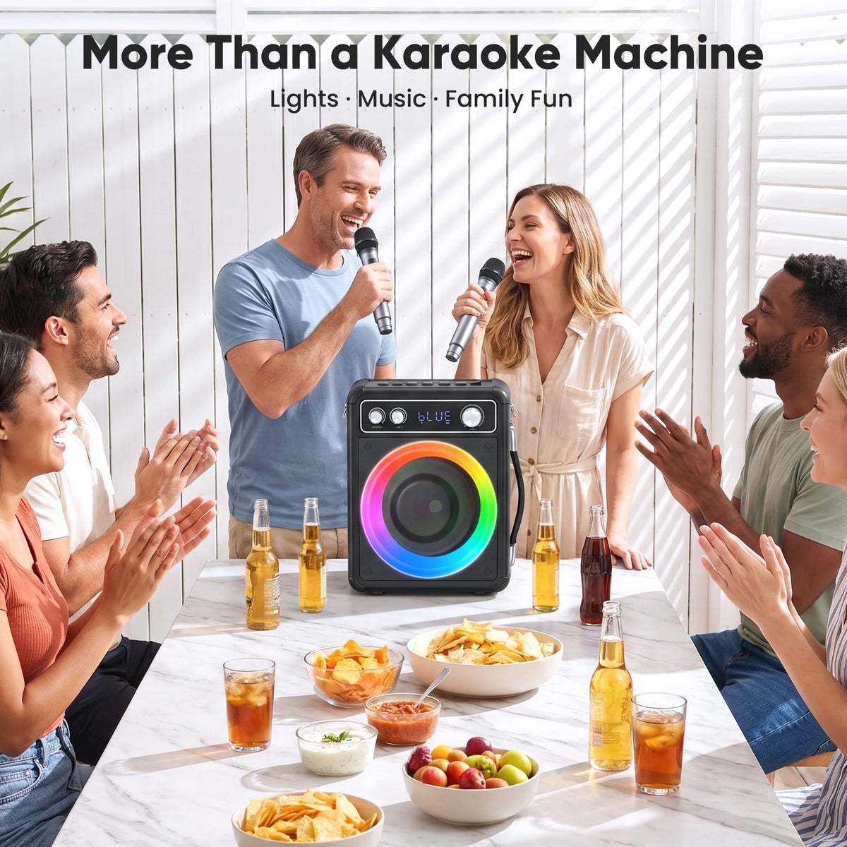 Karaoke Machine with 2 Wireless Mics G8829