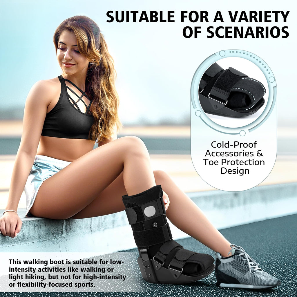 Adjustable Air Walking Boot Medium Black I222525